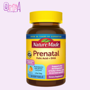 Nature Made Prenatal Folic Acid + DHA Multivitamin 60 Softgels