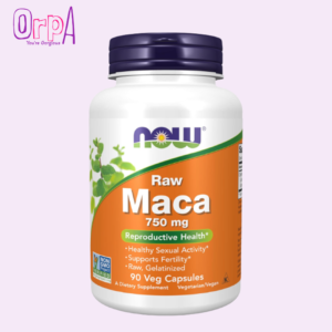 NOW Maca (Lepidium meyenii) 750 mg Raw, Reproductive Health 90 Veg Capsules
