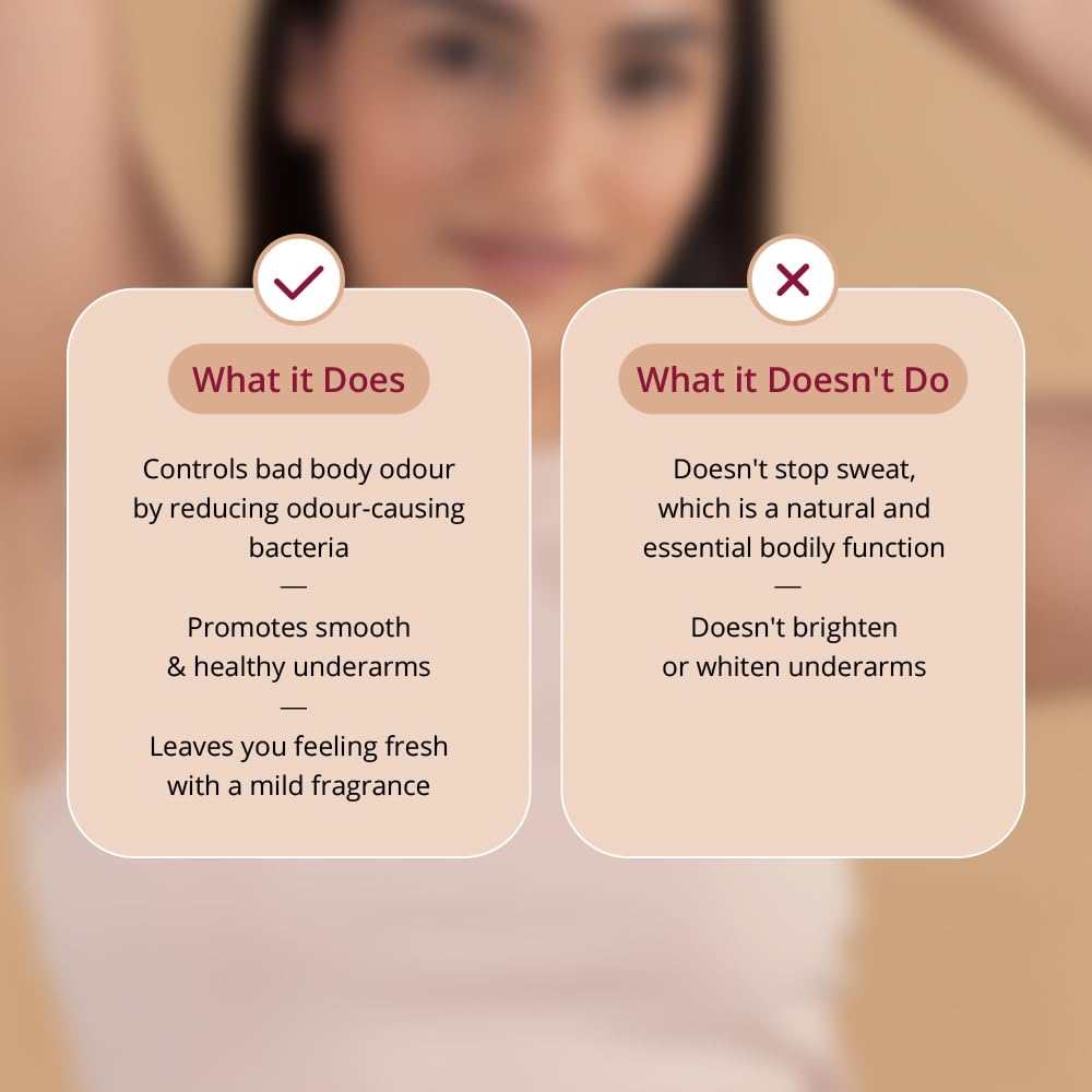 Carmesi Natural Underarm Roll On Deodorant for Women - Creamy Coconut & Vanilla Fragrance 50 ml - Image 3