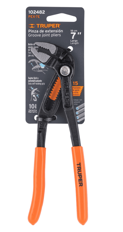 obrázok_2025-07-04_110752000 Pinza de extensión 7", mango de PVC, Truper – Obrázok 1