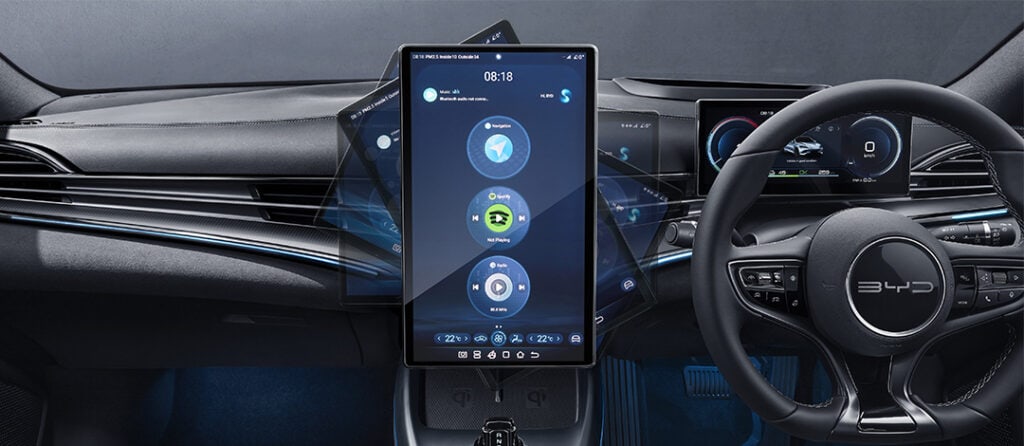 Layar Sentuh yang Dapat Diputar BYD Seal