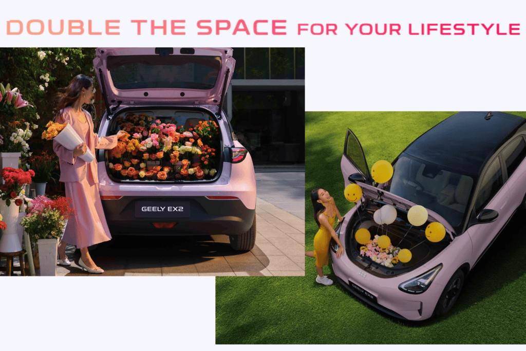 Penyimpanan depan & belakang super luas