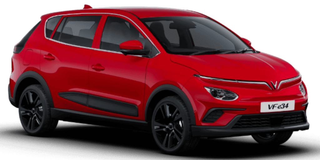 VinFast VF e34 Crimson Red