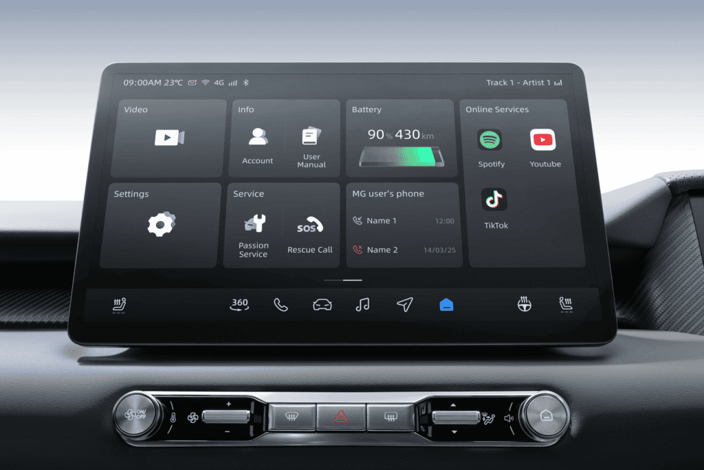 Touchscreen & Front AC Control