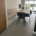 Sarek eetbank wandopstelling