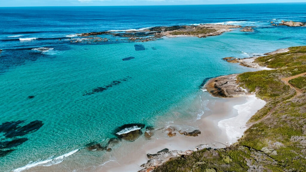 Stunning turquoise waters at Madfish Bay near Denmark, WA