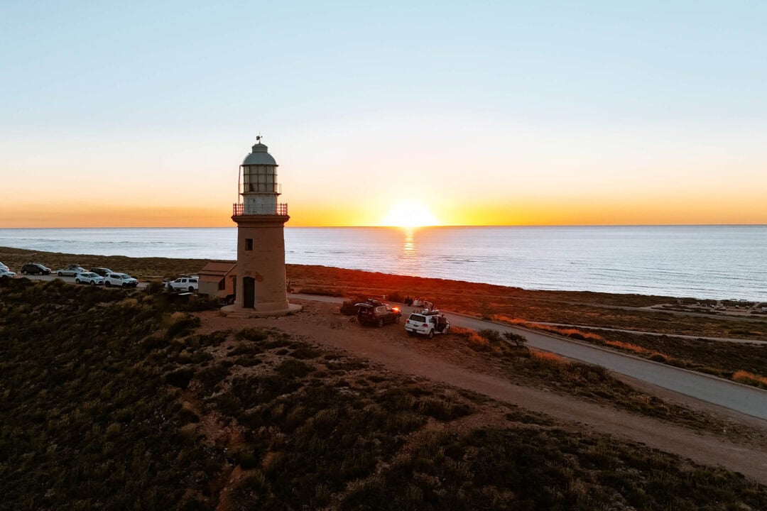 Sunset view at Vlamingh Head Lighthouse