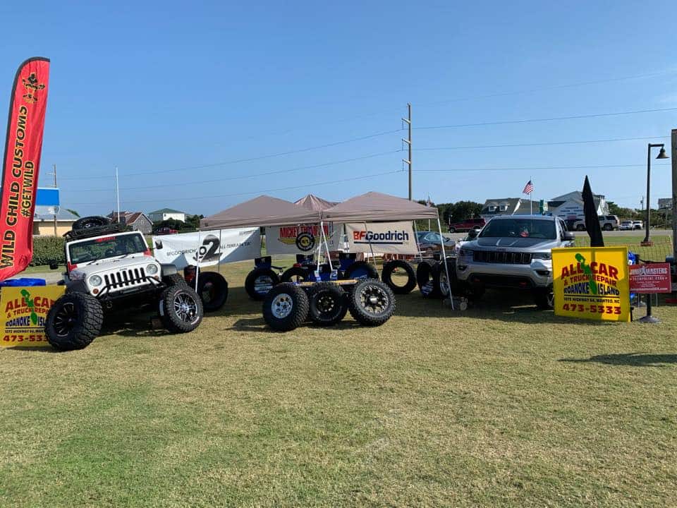 All Car & Truck Repair service display at Outer Banks Tire.