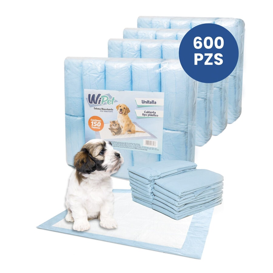 Tapete Entrenador para Mascotas, Desechable y Super Absorbente - 600 Piezas