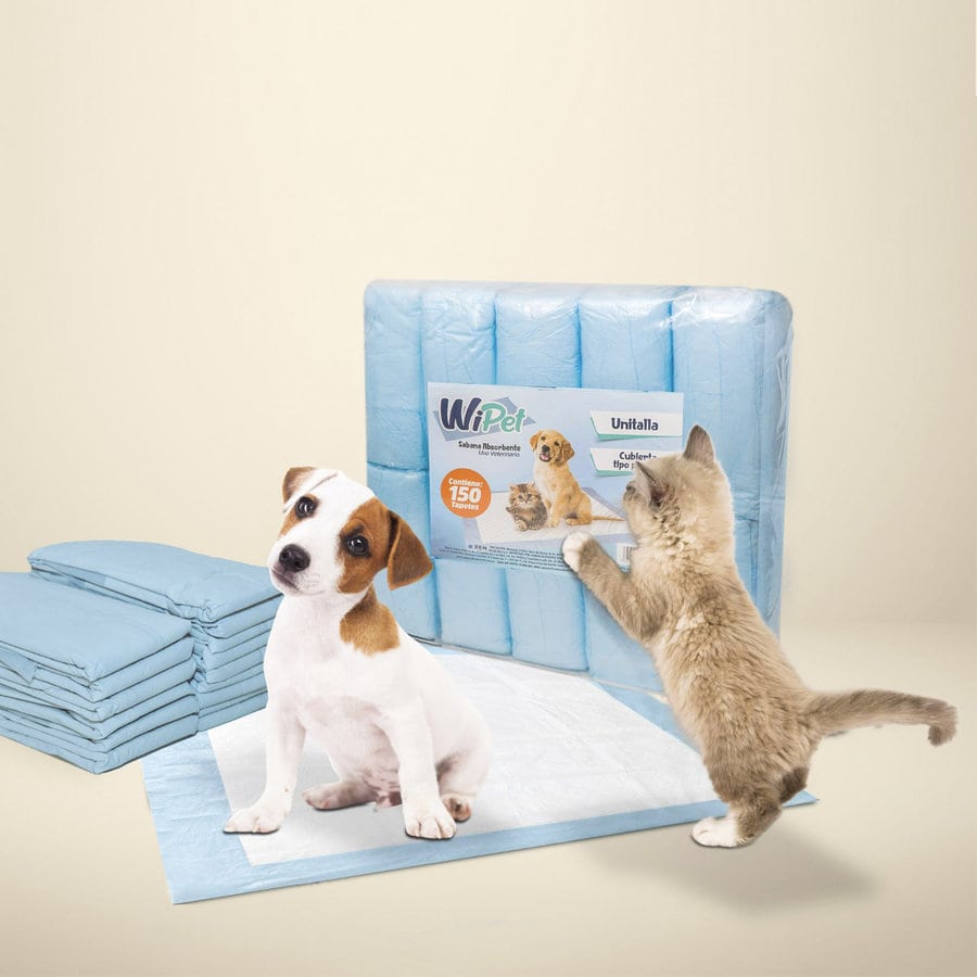 Tapete Entrenador para Mascotas, Desechable y Super Absorbente - 150 Piezas