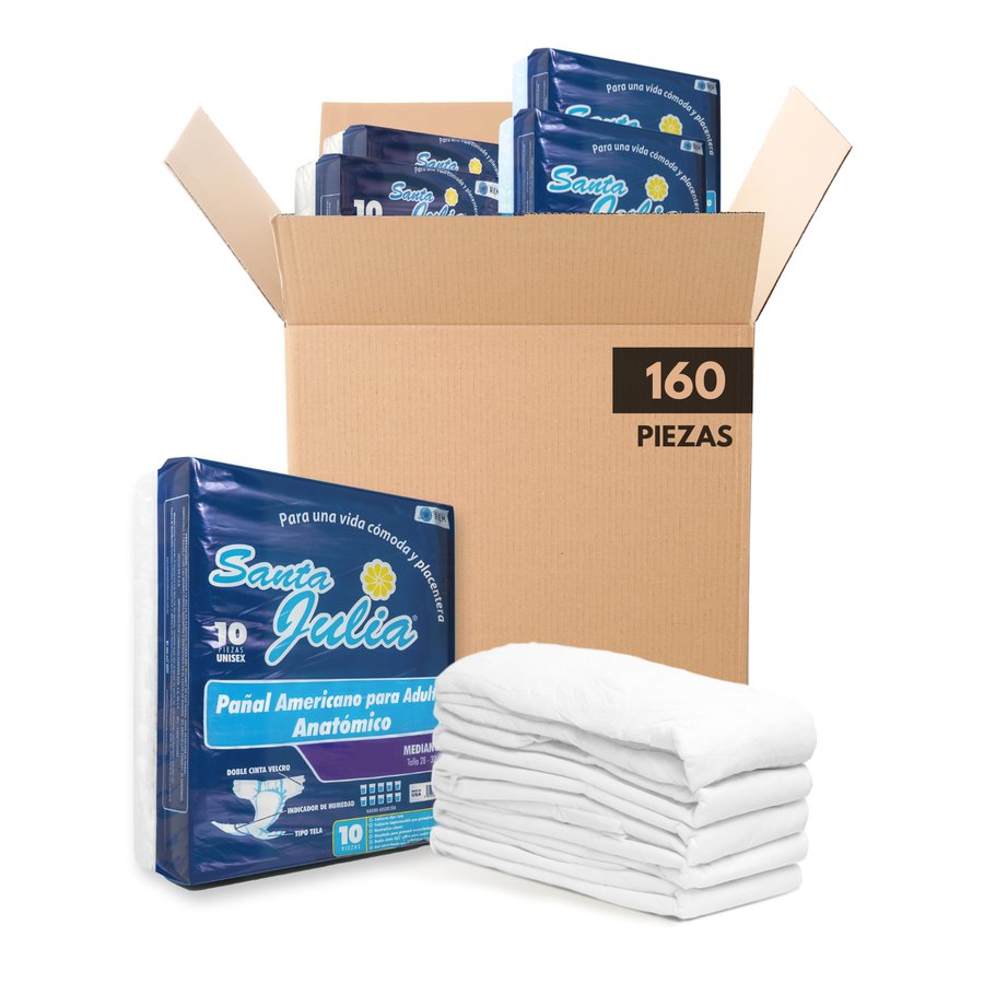 Pañales Desechables para Adulto, hombres y mujeres - 160 Unidades - Disponible en todas las tallas