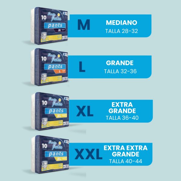Pañales Desechables Tipo Calzón Para Adulto - 60 unidades - Disponible en todas las tallas - Unisex