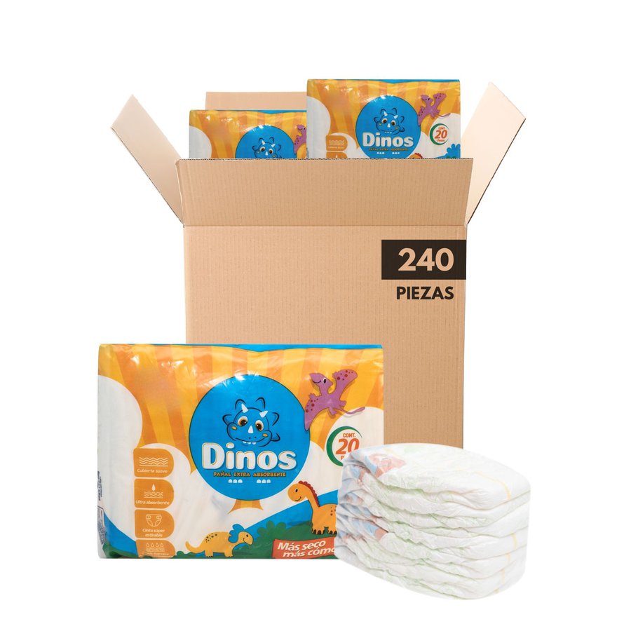 Pañal Americano Desechable para Bebe - 240 pzs - Disponible en todas las etapas