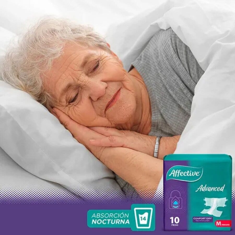 Pañales para Adulto, Affective Advanced, Unisex, Talla Mediano, 80 Piezas
