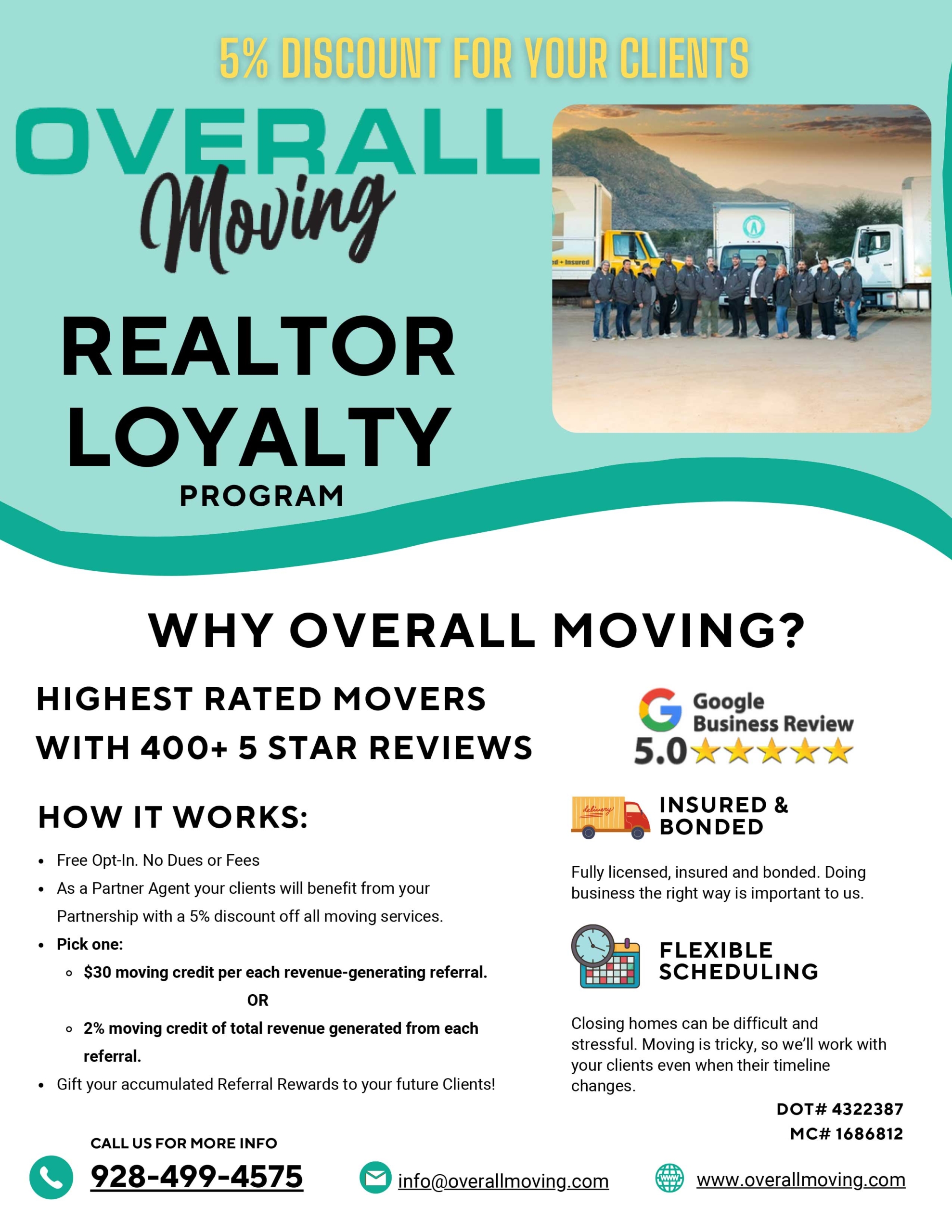 plan of Overall Moving VIP Realtor's service