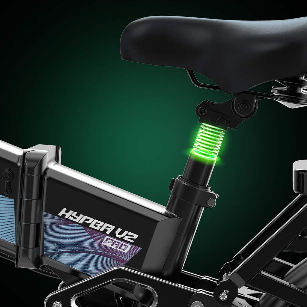 Rower elekktryczny OVIVO HYPER V2 PRO amortyzator