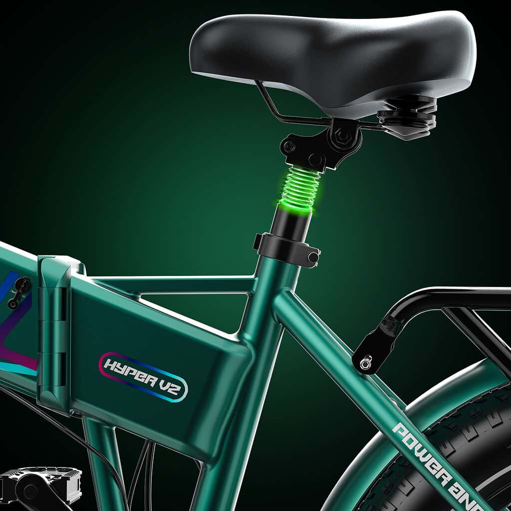 Rower elektryczny OVIVO HYPER V2 amortyzator