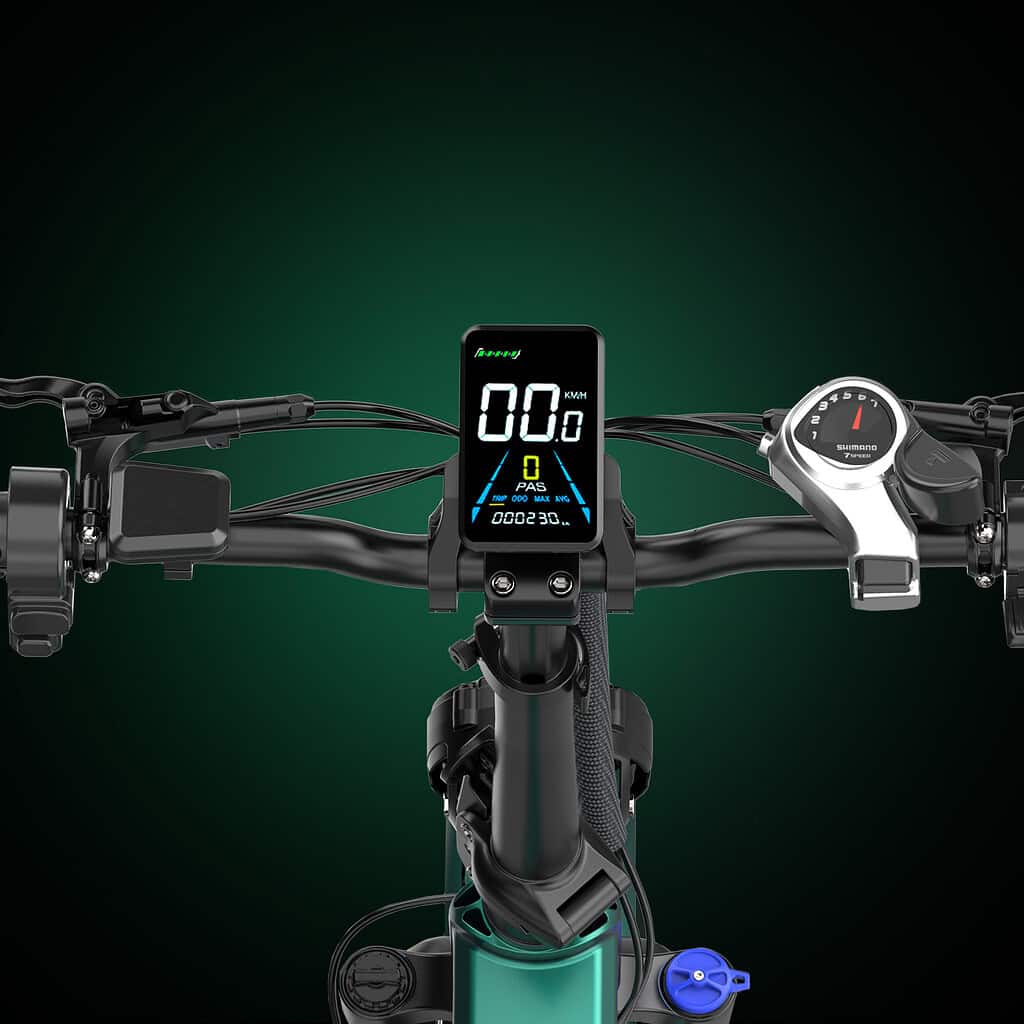 Rower elektryczny OVIVO HYPER V2 wyświetlacz