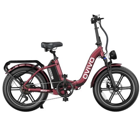 Rower elektryczny OVIVO NEO C2 bordowy