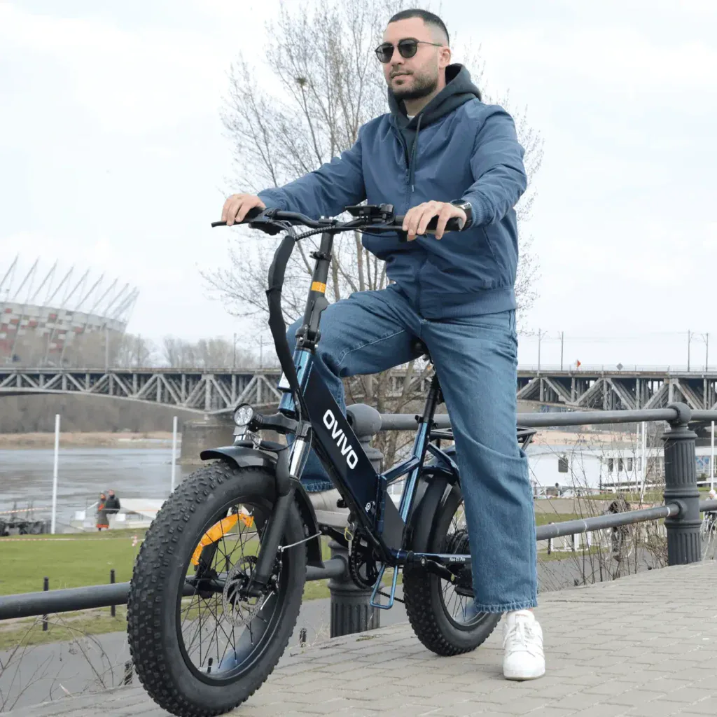 Rower elektryczny OVIVO NEO C1 PRO niebieski