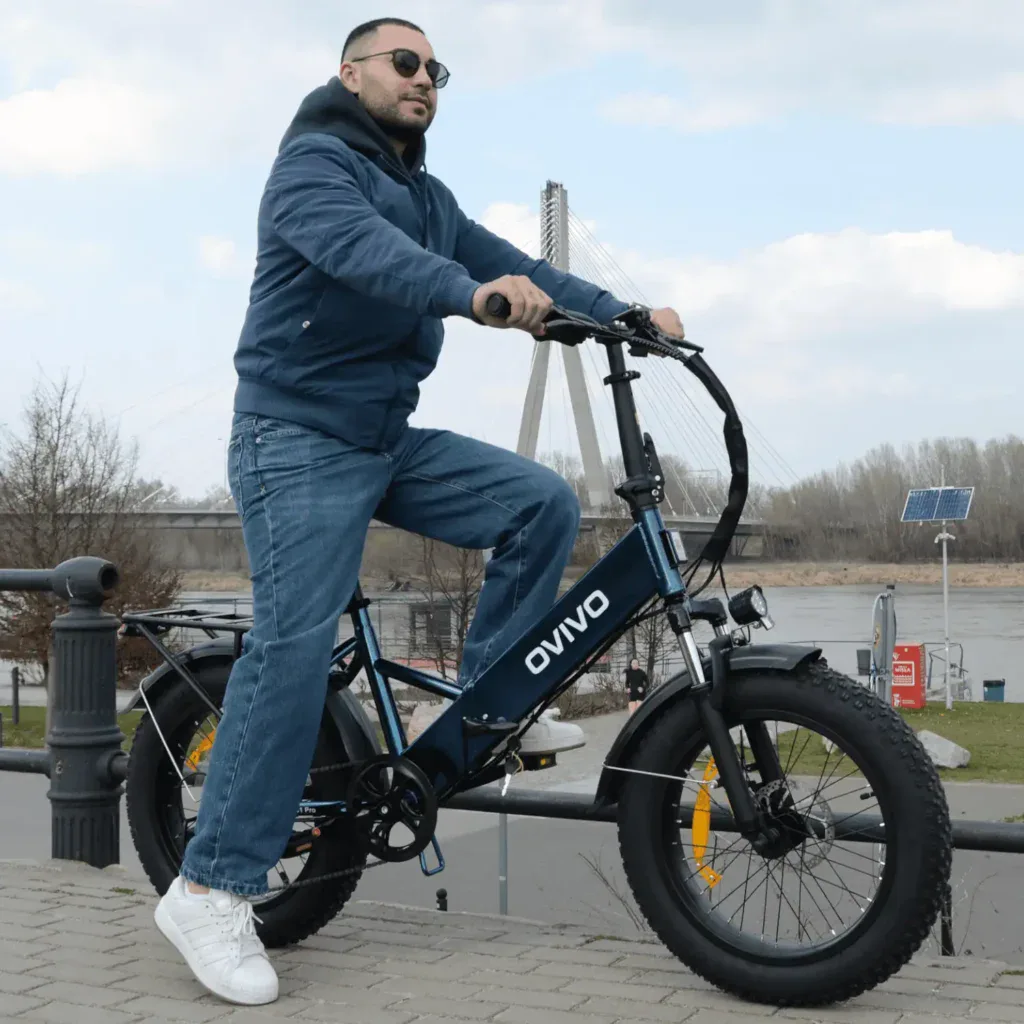 Rower elektryczny OVIVO NEO C1 PRO niebieski