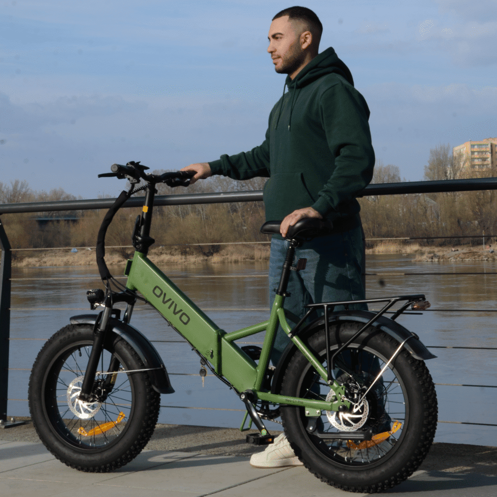 Rower elektryczny OVIVO NEO C1 PRO zielony