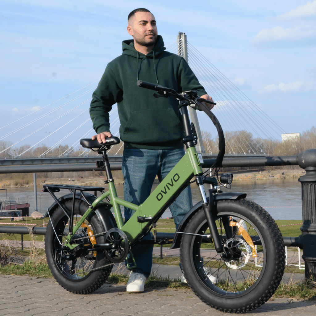 Rower elektryczny OVIVO NEO C1 PRO zielony