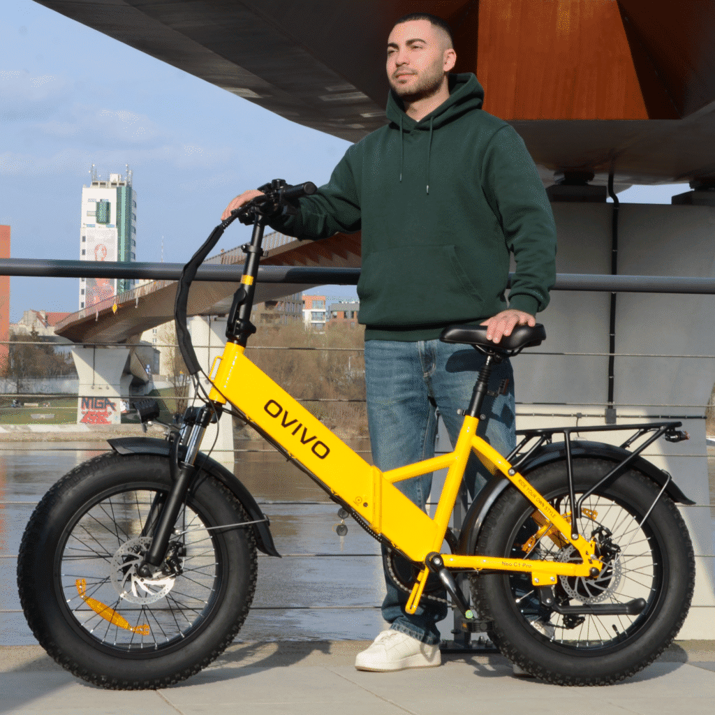 Rower elektryczny OVIVO NEO C1 PRO żółty