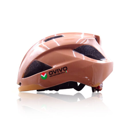 Kask rowerowy OVIVO brązowy