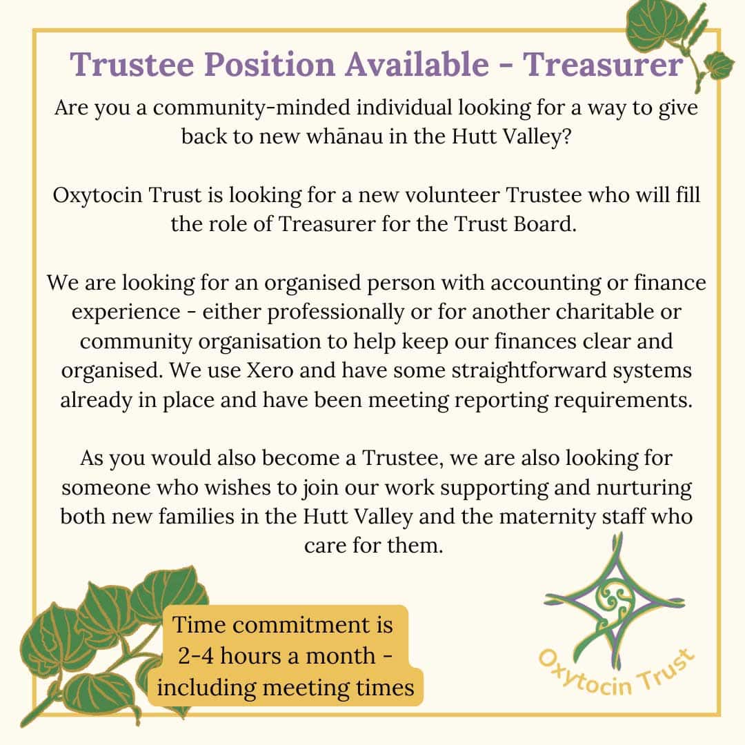 New Trustee With Finance Skills
