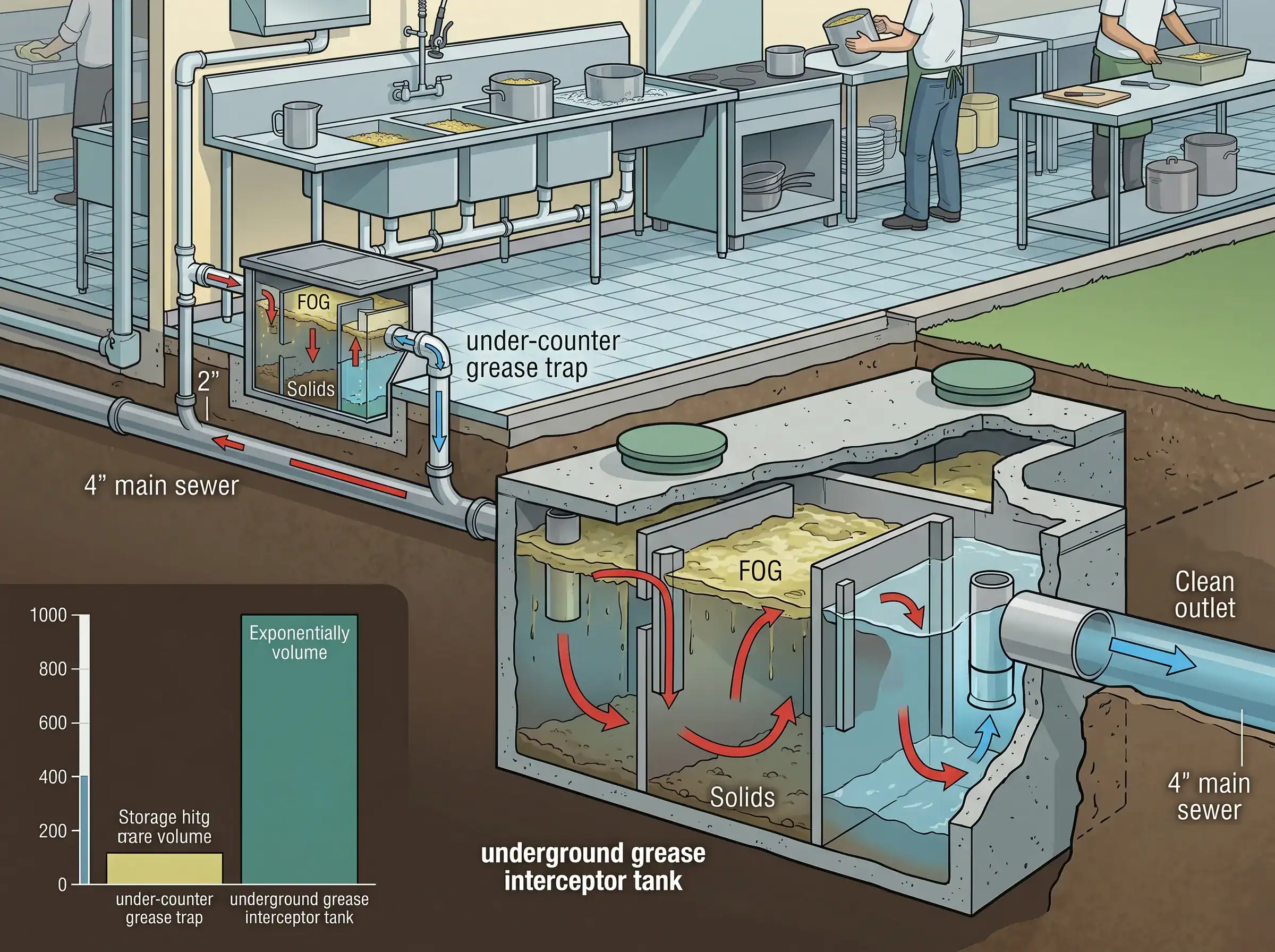Grease Trap vs. Grease Interceptor: What's the Difference?