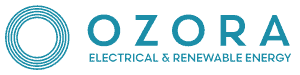 Ozora logo featuring circular design with text "OZORA ELECTRICAL & RENEWABLE ENERGY," representing local solar and battery solutions in Mildura.