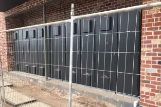 EV charging switchboard at Hendon Shopping Centre