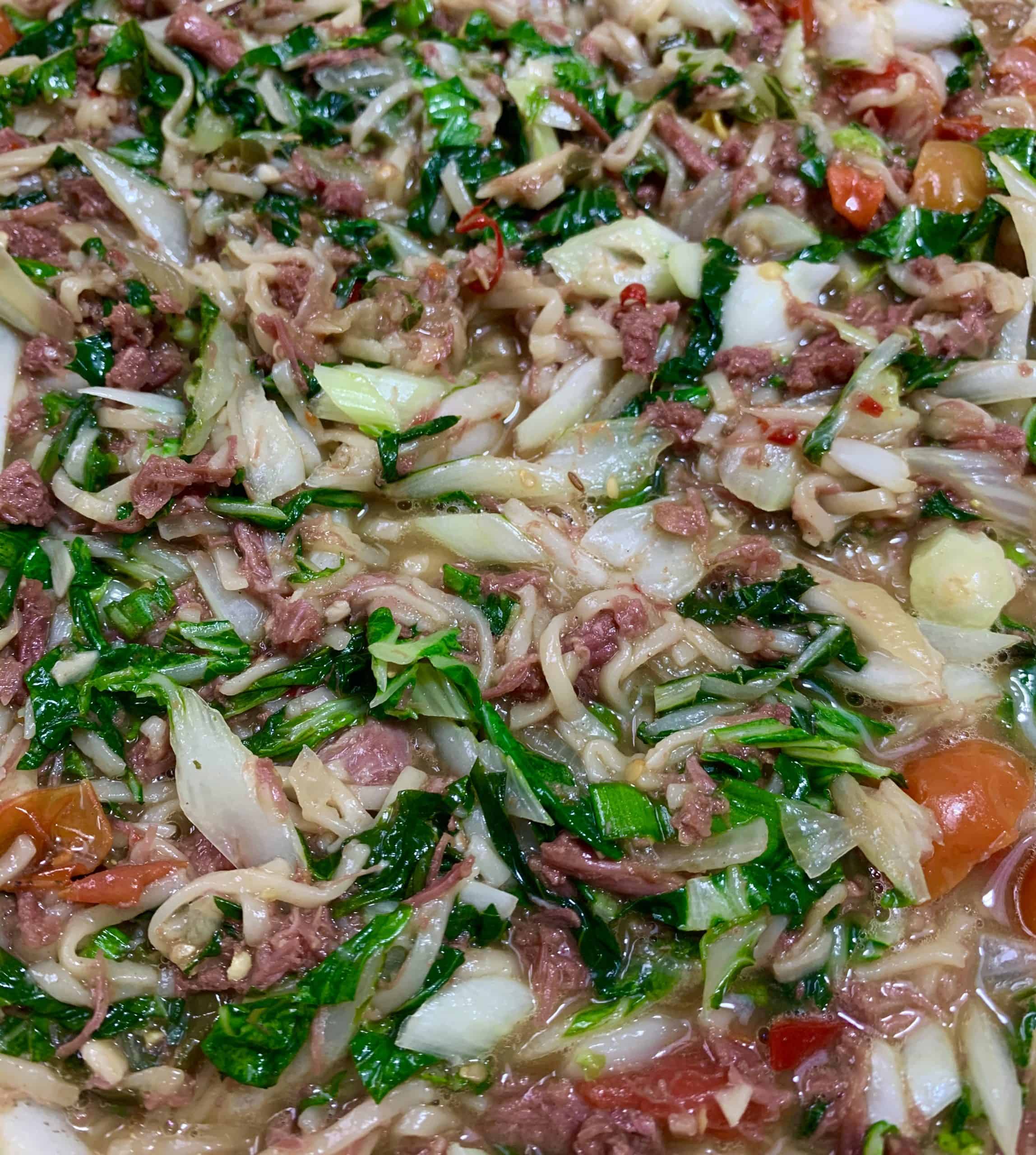 Tin mutton lamb chow mein chop suey Recipe