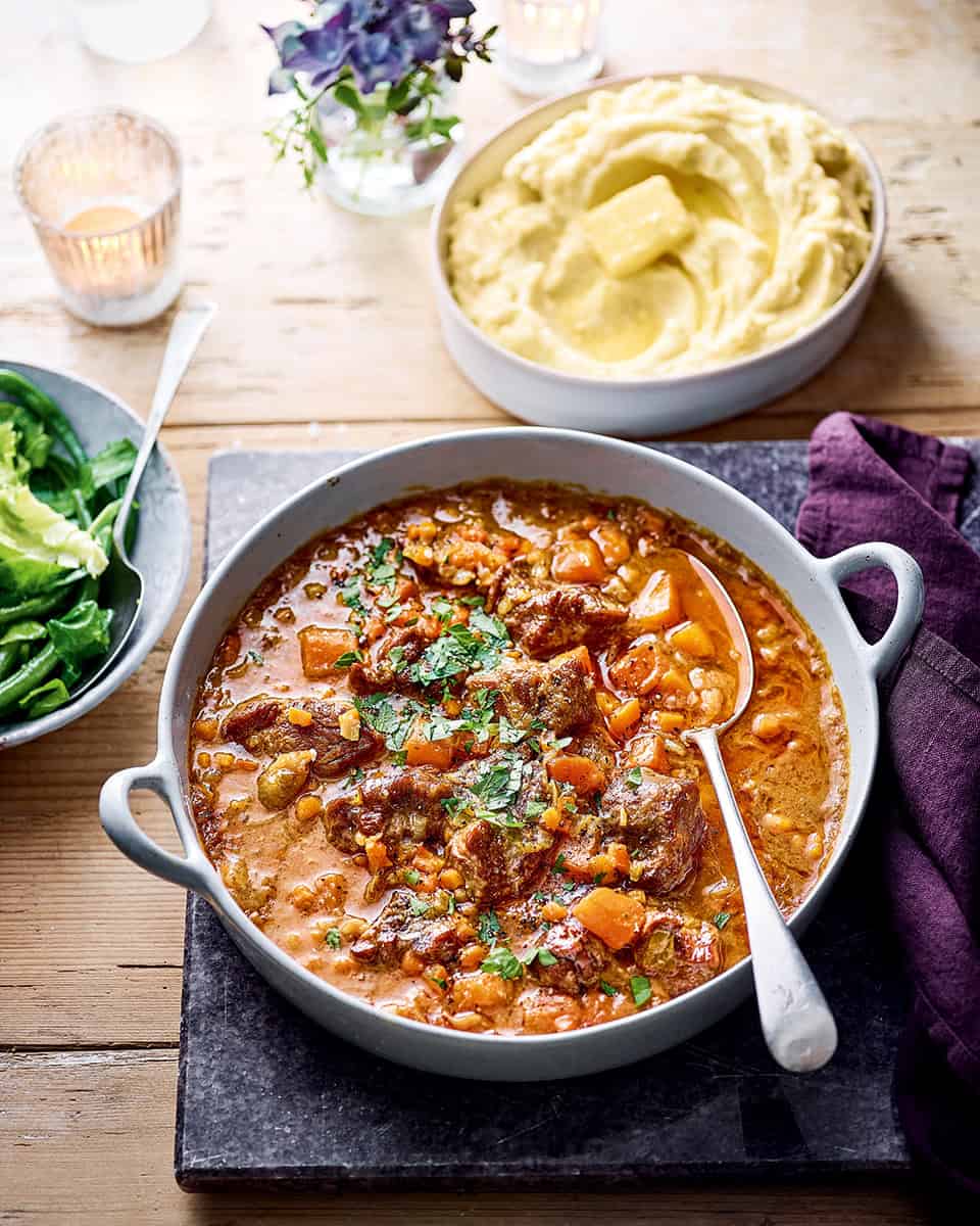 Banana Peanut Lamb Casserole