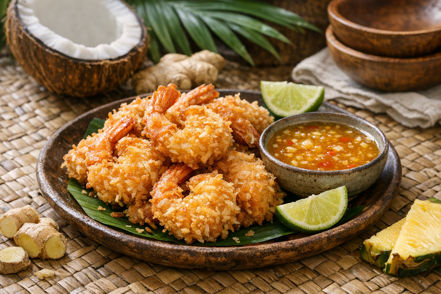 Coconut Shrimp with Ginger Sauce Recipe