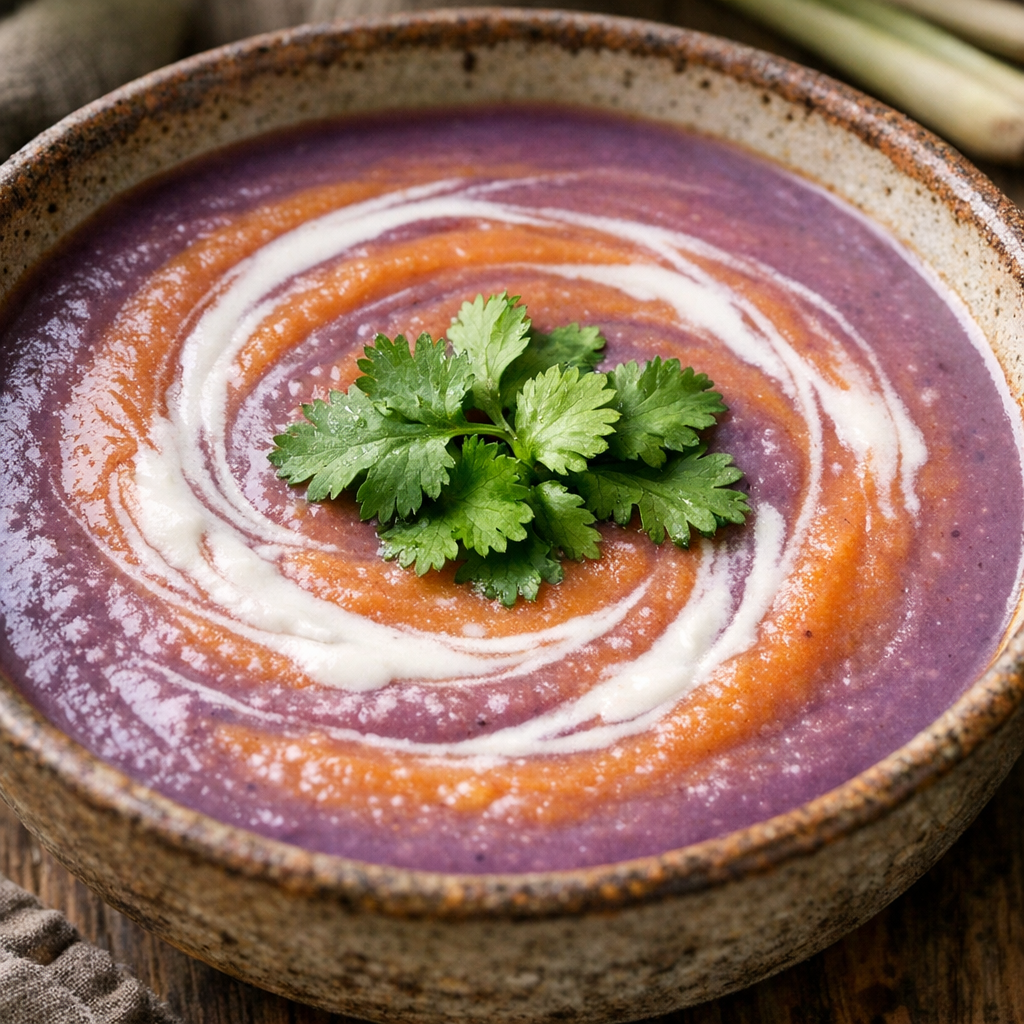 Molokai Sweet Potato Lemongrass Bisque Recipe