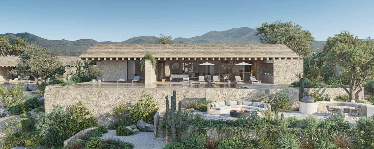 Palmilla Villa With Desert Landscape And Mountain Views, Showcasing Luxurious Outdoor Living Spaces.