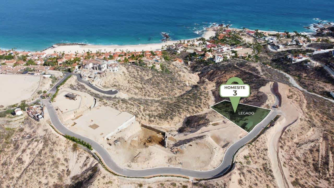 Aerial View Of Palmilla'S Legado Homesite 3 Showcasing Scenic Ocean Views And Luxurious Estate Potential.