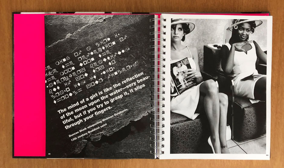 Elegant black and white portrait photography of two stylish women seated indoors, showcasing glamour, fashion, and portrait photography by Pamela Hanson Photography.