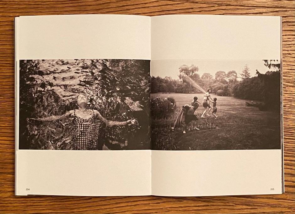 Vibrant outdoor black-and-white photographs featuring children in nature scenes, capturing candid moments and joyful interactions in lush settings.