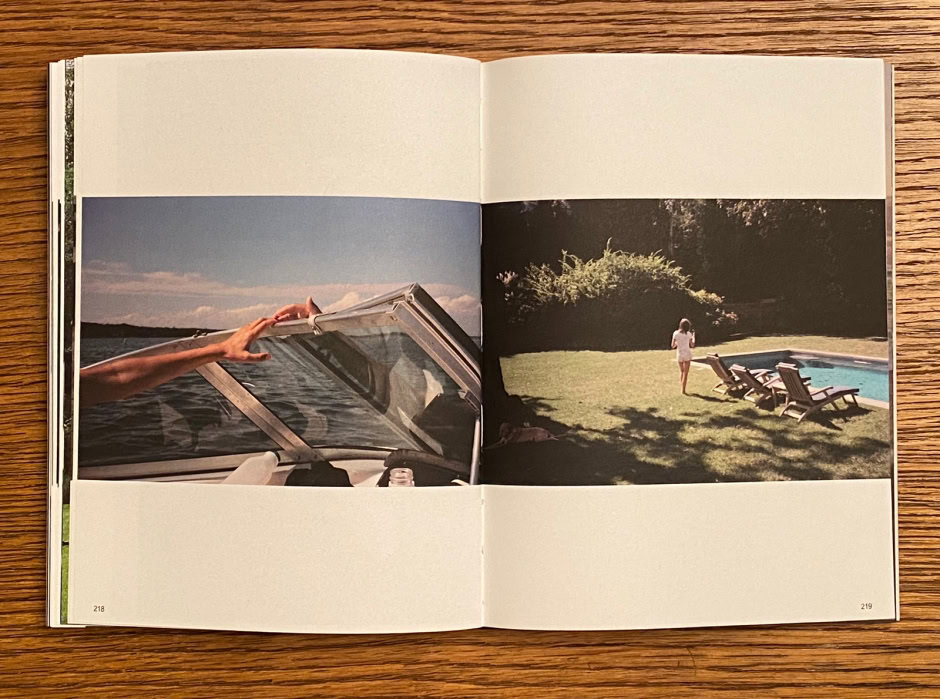 Elegant outdoor swimming pool scene with lounge chairs and greenery, captured by Pamela Hanson Photography showcasing lifestyle and leisure photography.