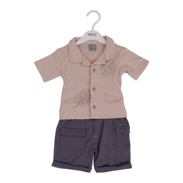 LORENZO Baby Boy Shirt & Shorts Set