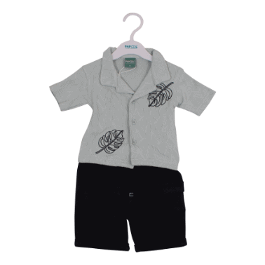 LORENZO Baby Boy Shirt & Shorts Set