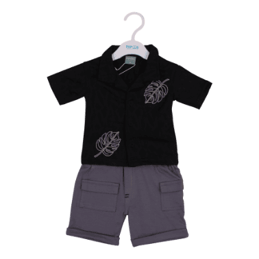 LORENZO Baby Boy Shirt & Shorts Set