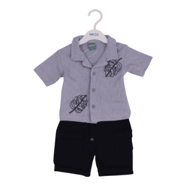 LORENZO Baby Boy Shirt & Shorts Set