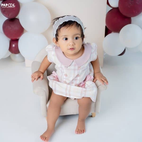 LINI Baby Girl Dungaree Set