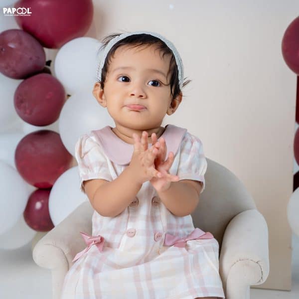 LINI Baby Girl Dungaree Set