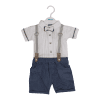 HIGUITA Baby Boy Dungaree Set