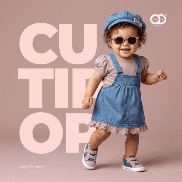 Cute Baby Denim Dress Outfit